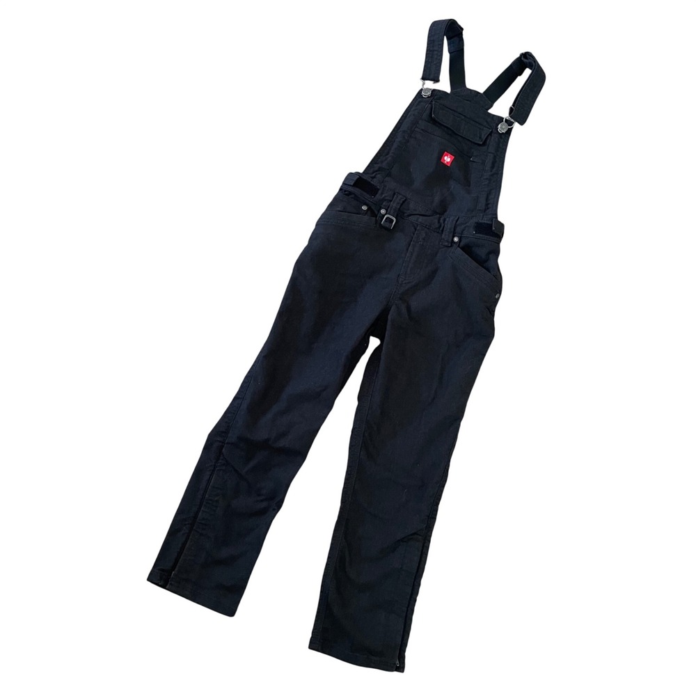 Engelbert Strauss WorkWear Black Bib Overalls Kids 9-10y Youth kinder Pants‎